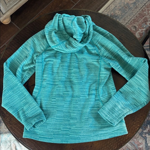 North Face Striped Hoodie Mezzaluna Zippered Jacket Size small Green EUC - Picture 6 of 9